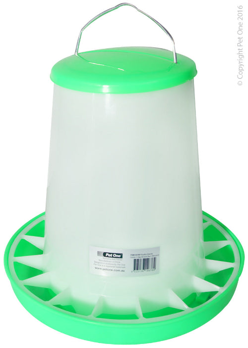 Poultry Gravity Feeder 5.5kg Large Capacity 30.5cm Diameter 28.5cm Height