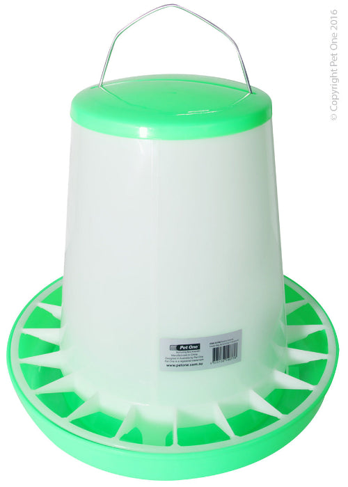 Poultry Gravity Feeder 8kg Capacity 36.5cm Diameter 33.5cm Height