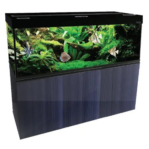 Aqua One Brilliance 150 Rectangular 398L Glass Aquarium Set Black by Pet One