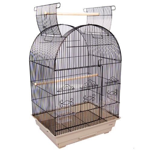 Avi One 450 Arch Open Top Bird Cage With Perches And Seed Catcher 46x36x78cm - The Chook Barn