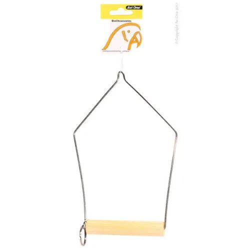 Avi One Bird Toy - Triangle Swing W Perch S 21X10.5Cm by Pet One