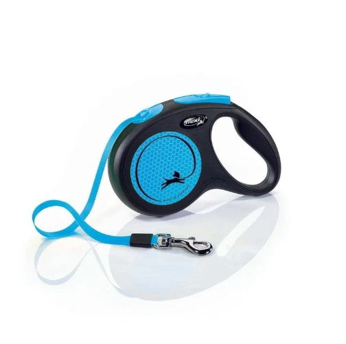 Flexi New Neon - Tape (M) Retractable Leash - The Chook Barn
