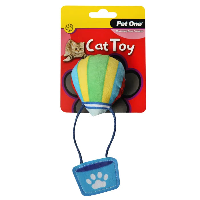 Pet One Cat Toy Hot Air Balloon with Crinkle 15.5Cmh - The Chook Barn