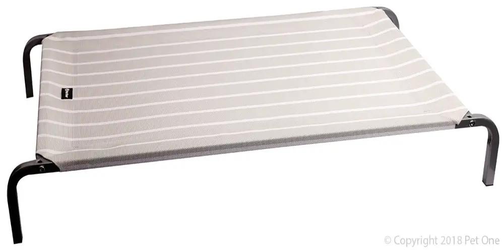 Pet One - Leisure Raised Dog Bed / Stripes 108X62X15Cm by Pet One