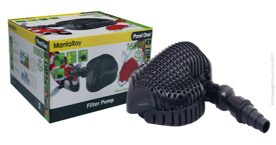 Pond One Mantaray 16000 Filter Pump 16000Lh 6.5Mh H 10M Cable - The Chook Barn