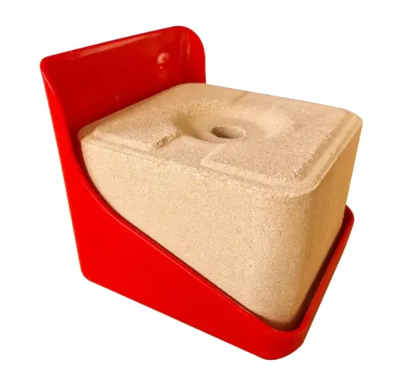 Wall Mounted Holder for Mineral Pecking Blocks by The Chook Barn