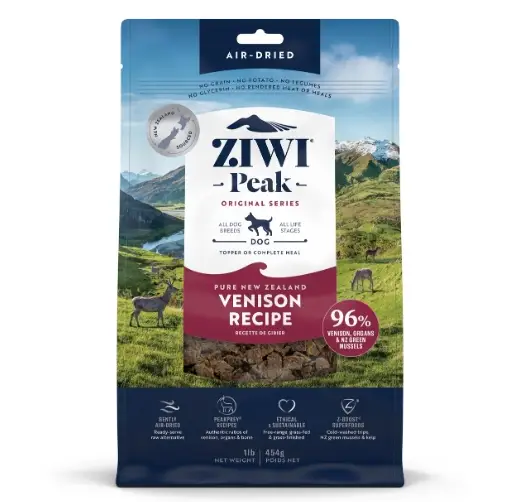Ziwi Peak Air-Dried Venison Dog Food 1.0kg by Pet One