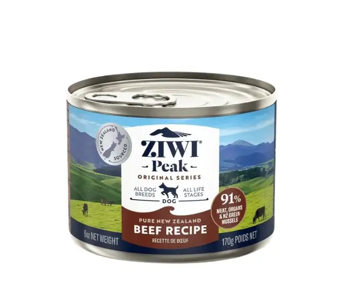 Ziwi Peak Canned Beef Dog Food 170g by Pet One
