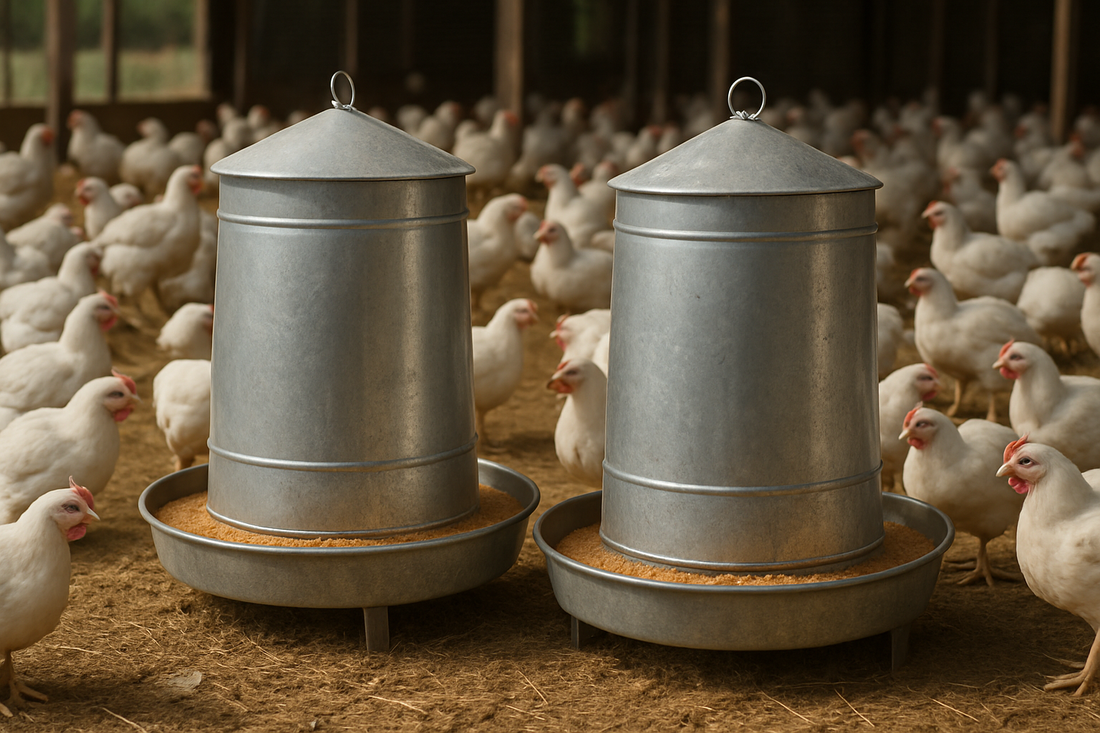 High Capacity Poultry Feeders for Large Flocks