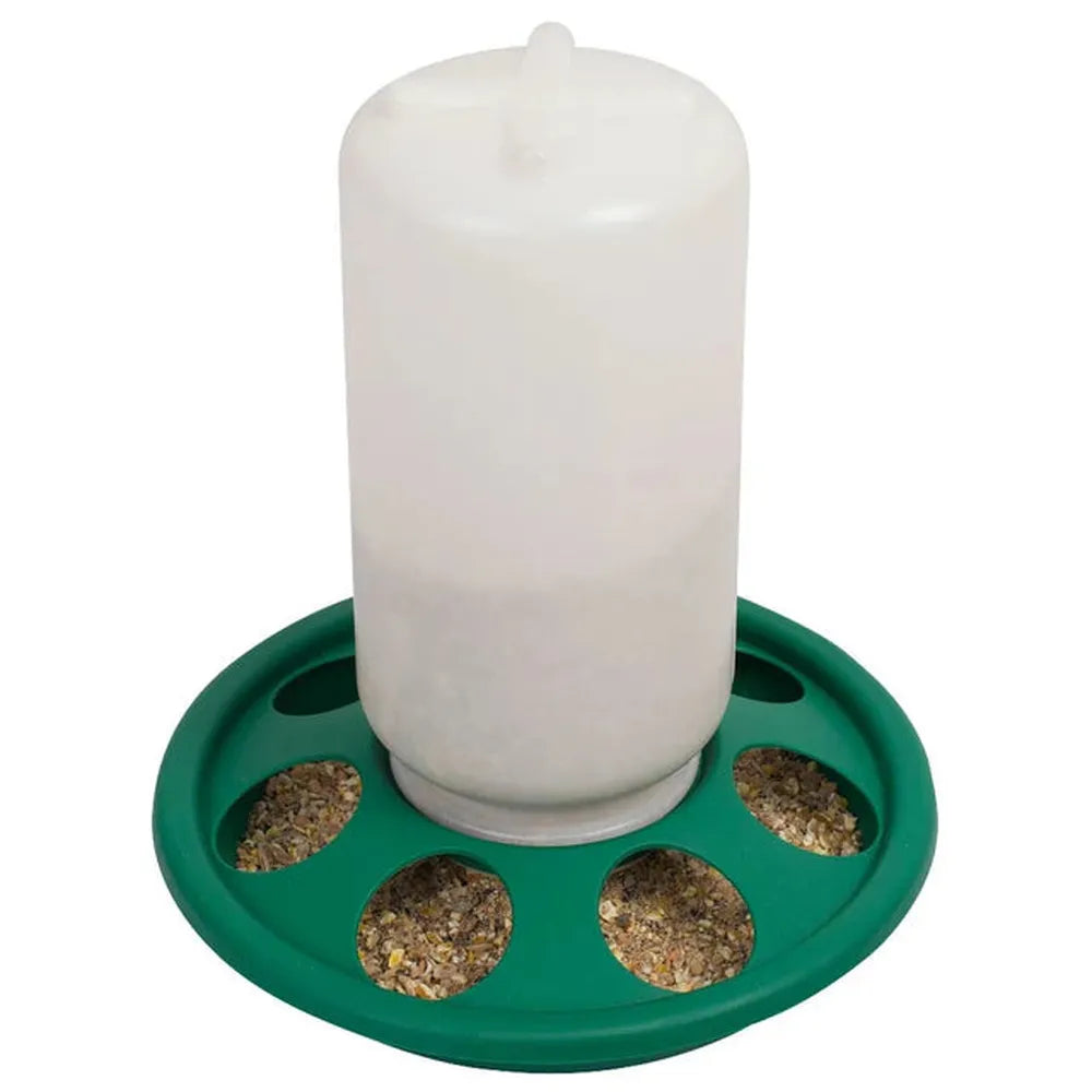 Jar Feeder 1KG 7 hole for chicks & quails - The Chook Barn