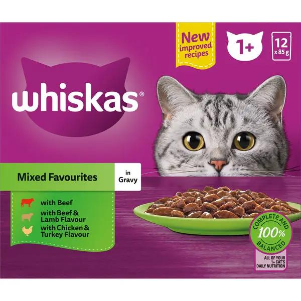 Whiskas Mixed Selection In Gravy Mince (x12)X5 | by Pet One