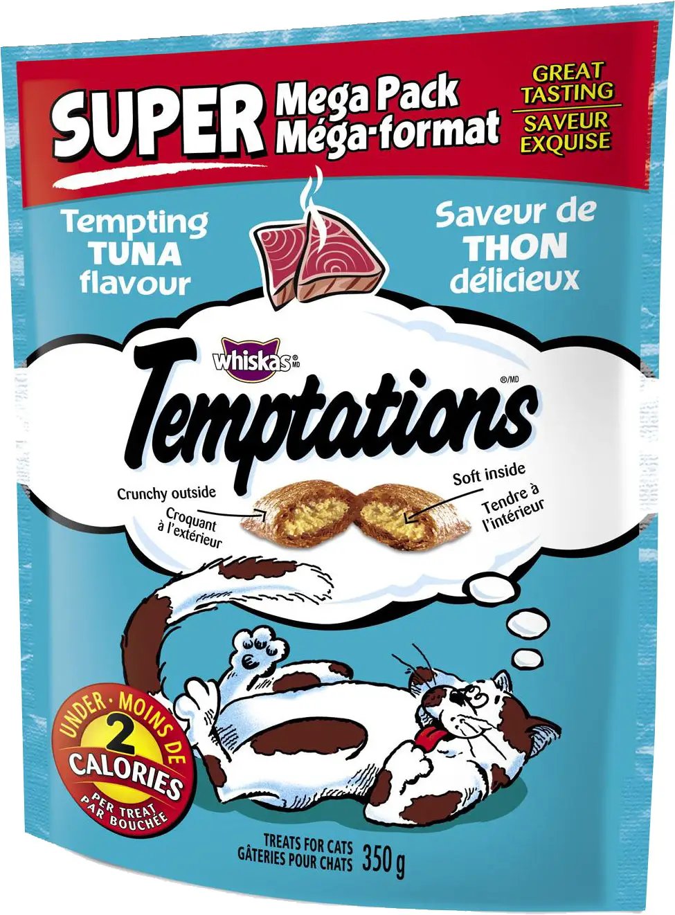 Whiskas Temptations - Super Mega Pack Tempting Tuna Flavour | Premium by Pet One