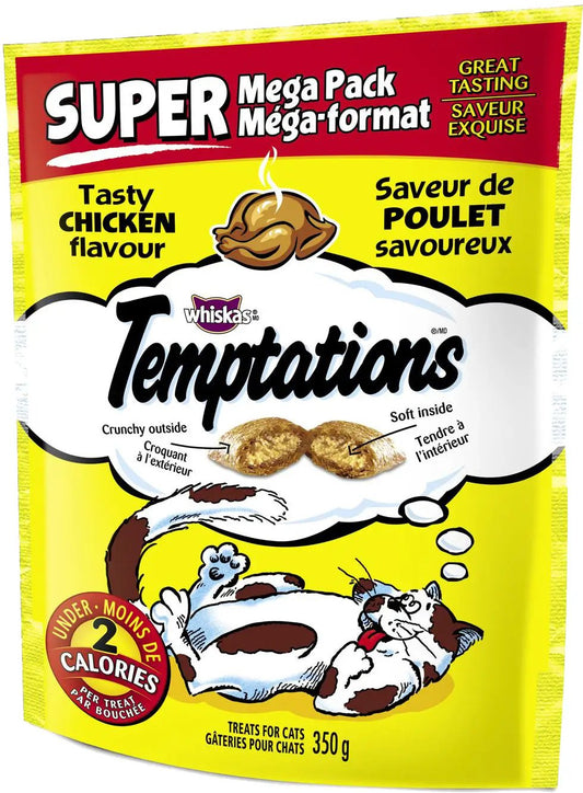 Whiskas Temptations - Super Mega Pack Tasty Chicken Flavour | Premium by Pet One