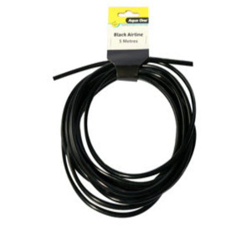 Aqua One Air Line PVC 5M Black - The Chook Barn