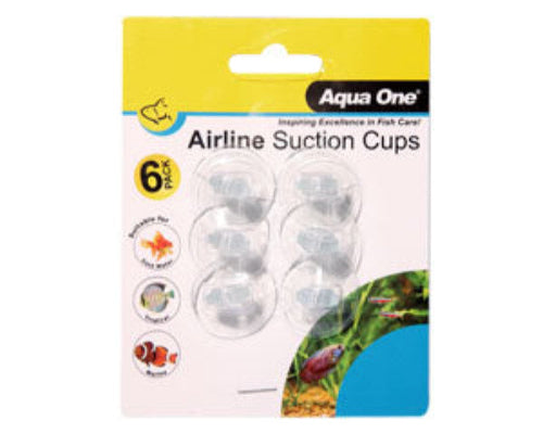 Aqua One Air Line Suction Cups (6Pk) - The Chook Barn