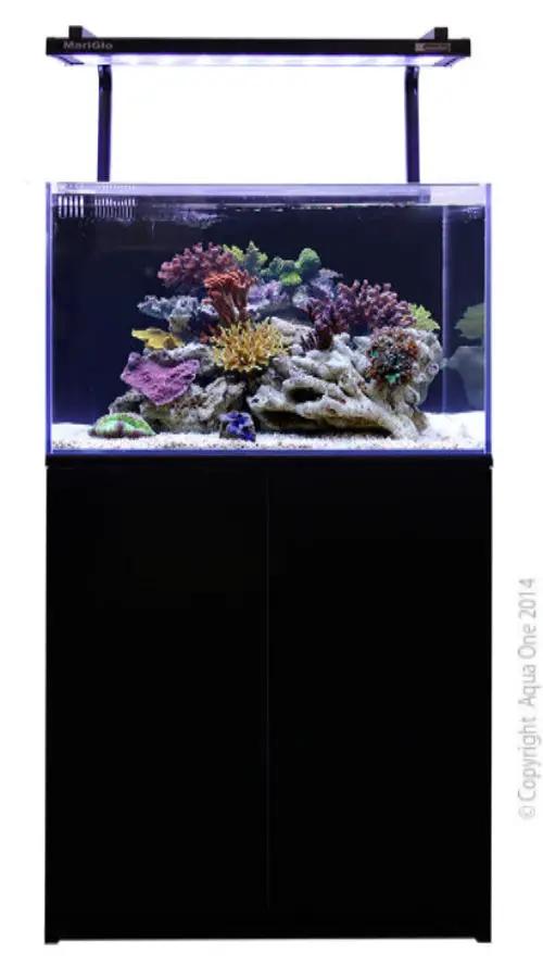 Aqua One AquaReef Mini 120L Marine Aquarium Set Black by Pet One