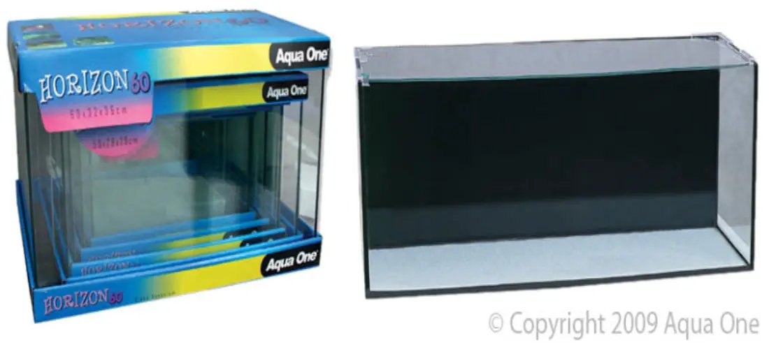 Aqua One Horizon Glass Tank Set Of Four 14.5L 21L 29L 39L by Pet One