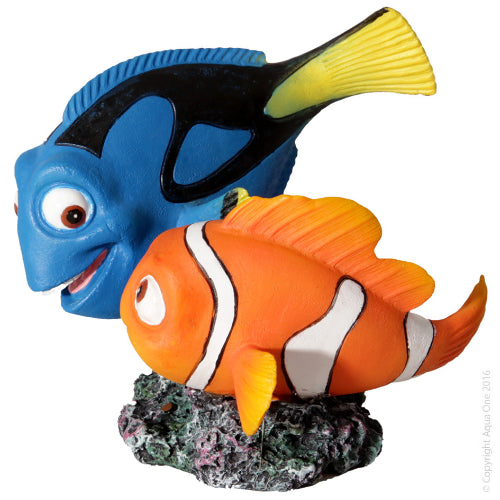 Aqua One Ornament - Tang & Clownfish 10X9.5X9.8cm - The Chook Barn