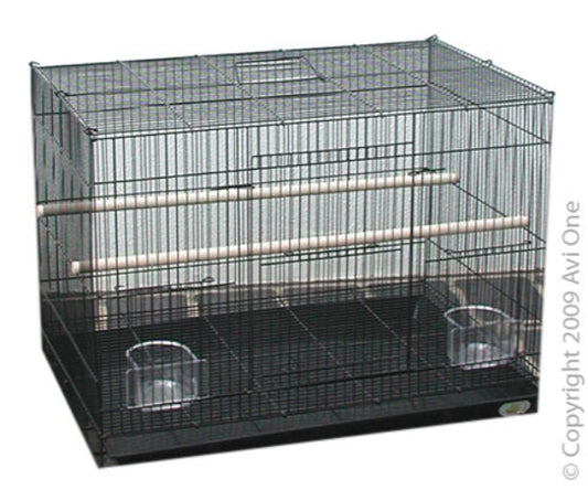 Avi One Bird Cage 211 60x40.5x43cm Spacious Durable Perches And Feeder - The Chook Barn
