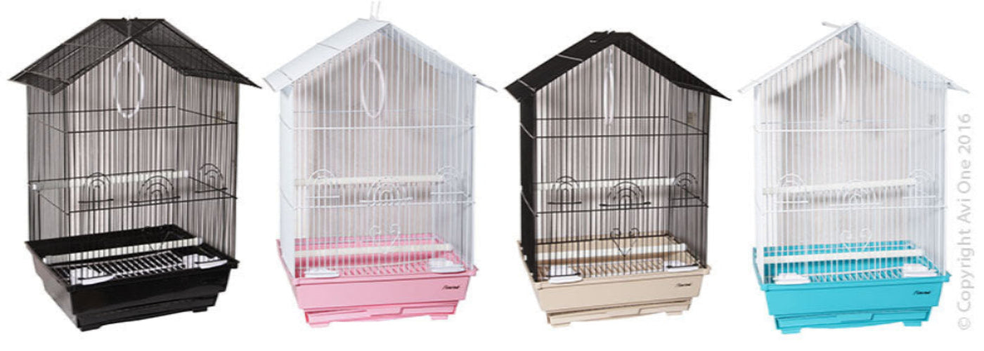 Avi One Bird Cage 320 House Top 34x26.5x51cm Spacious Easy Assembly - The Chook Barn
