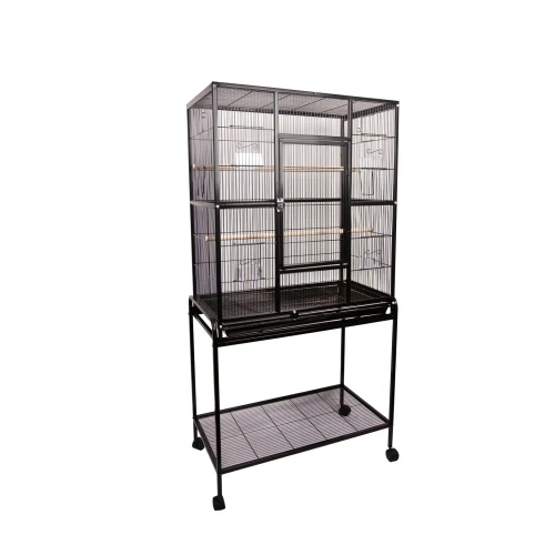 Avi One Bird Cage - 604 - Square Black 82 X 46 X 152Cm - The Chook Barn