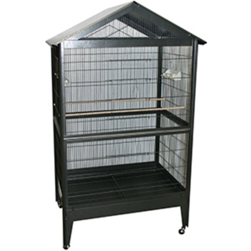 Avi One Bird Cage - 904 Patio Aviary Silver/Black 12.5mm 100.5X72.5X171 - The Chook Barn