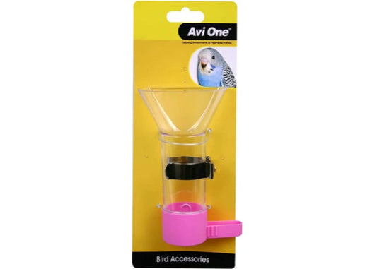 Avi One Bird Feeder - Funnel Feeder with Metal Holder 12cm - The Chook Barn