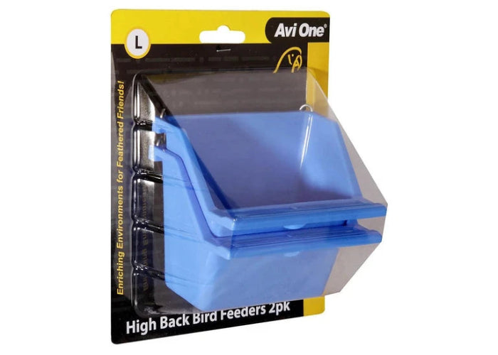 Avi One Bird Feeder - High Back with Perch Large 2 Pack - The Chook Barn