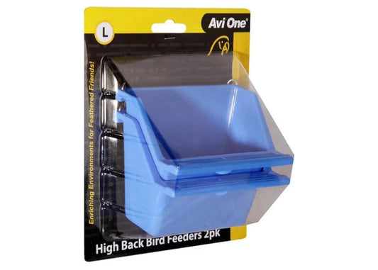 Avi One Bird Feeder - High Back with Perch Large 2 Pack - The Chook Barn