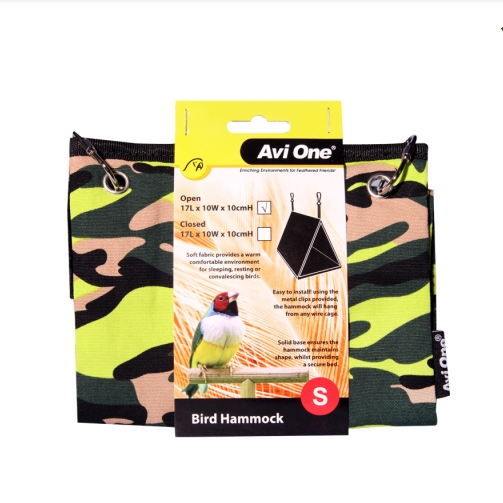 Avi One Bird Hammock-Open (S) 17L X 10W X 10Cm H - The Chook Barn