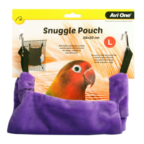 Avi One Bird Snuggle Pouch Large 28X20Cm Grape - The Chook Barn
