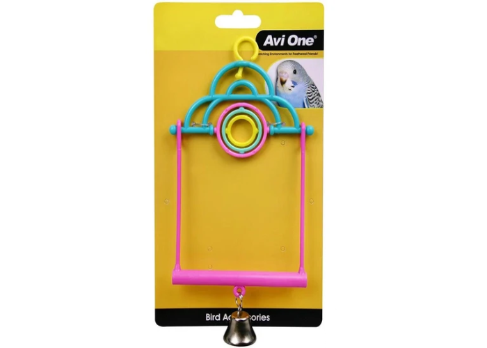 Avi One Bird Toy - 2 In 1 Swing with Turning Rings - The Chook Barn