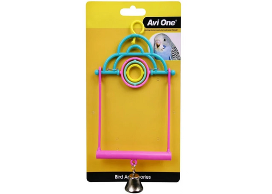 Avi One Bird Toy - 2 In 1 Swing with Turning Rings - The Chook Barn