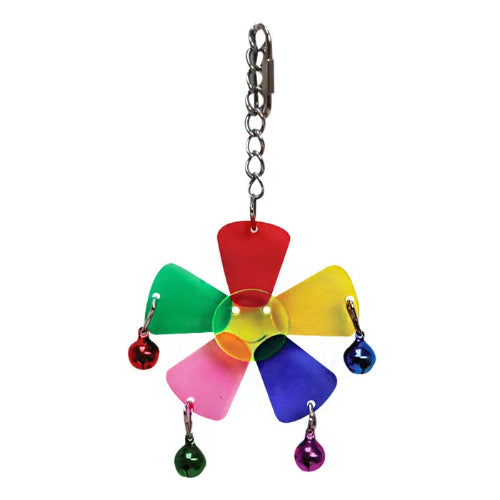 Avi One Bird Toy - Acrylic Plum Blossom W/Bell Balls - The Chook Barn