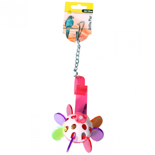 Avi One Bird Toy - Acrylic Propeller with Bell - The Chook Barn