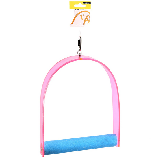 Avi One Feeder - Acrylic Enclosed with Sand Perch - The Chook Barn