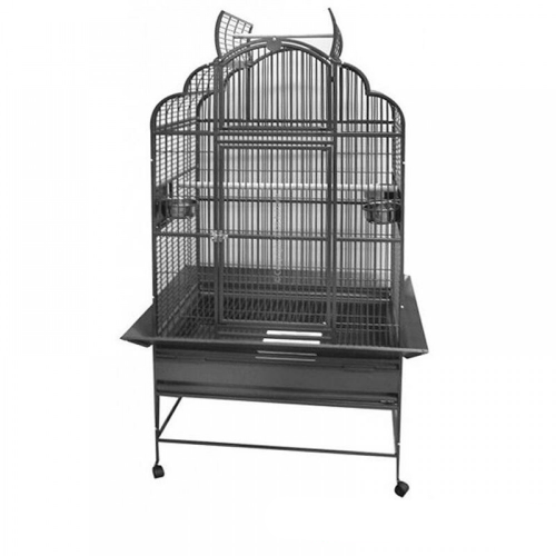 Avi One Parrot Cage - 932 Silver Black 96X74X173Cm - The Chook Barn