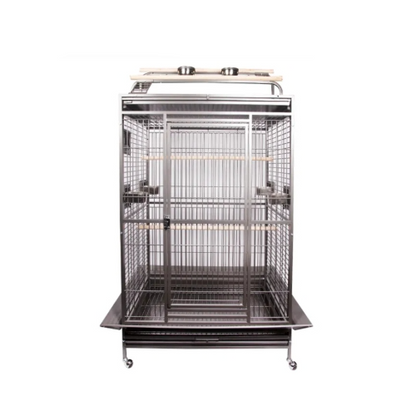 Avi One Parrot Cage H Duty W Play Pen 26Mm 101X76X190Cm Sv Bk - The Chook Barn