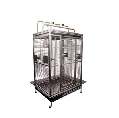 Avi One Parrot Cage H Duty W Play Pen 26Mm 101X76X190Cm Sv Bk - The Chook Barn