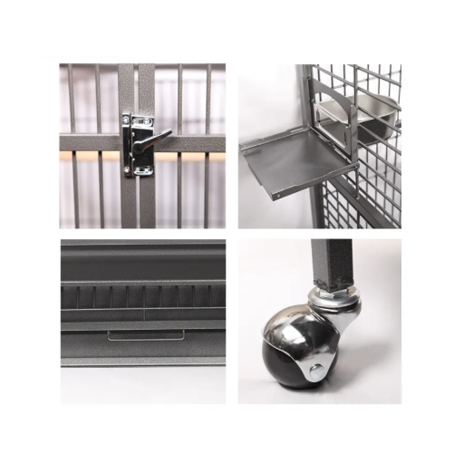 Avi One Parrot Cage H Duty W Play Pen 26Mm 101X76X190Cm Sv Bk - The Chook Barn