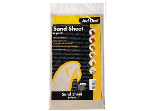 Avi One Sand Sheet Bird 6Pk - The Chook Barn