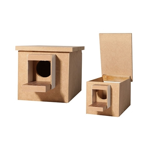 Avi One Wooden Budgie Nest Box 6X23.5X15.5Cm - The Chook Barn