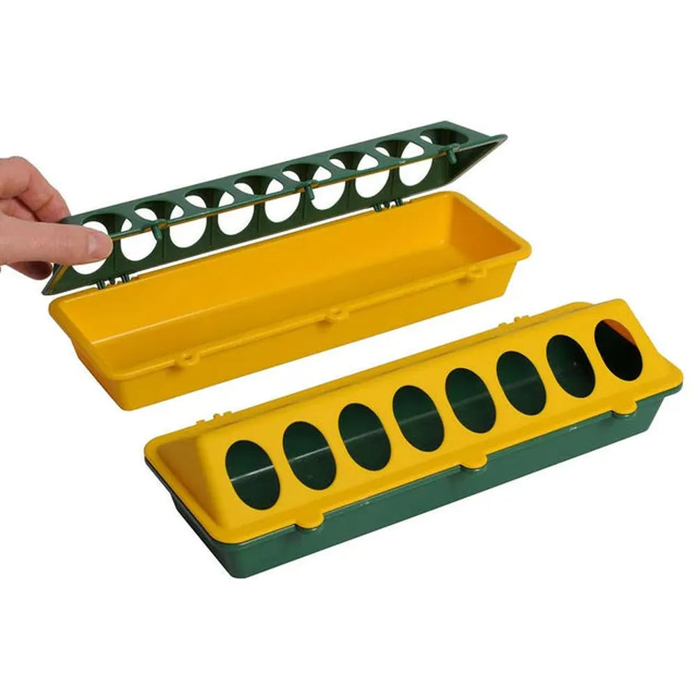 Chick Feeder Trough 300mm 16 Hole - The Chook Barn