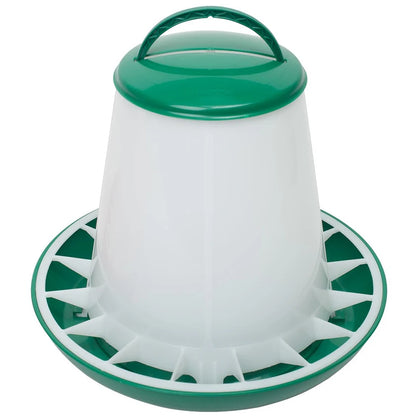 Chicken Feeder 10kg with Handle & Cover - The Chook Barn