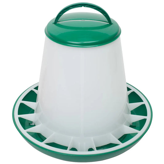 Chicken Feeder 6kg with Handle & Cover - The Chook Barn