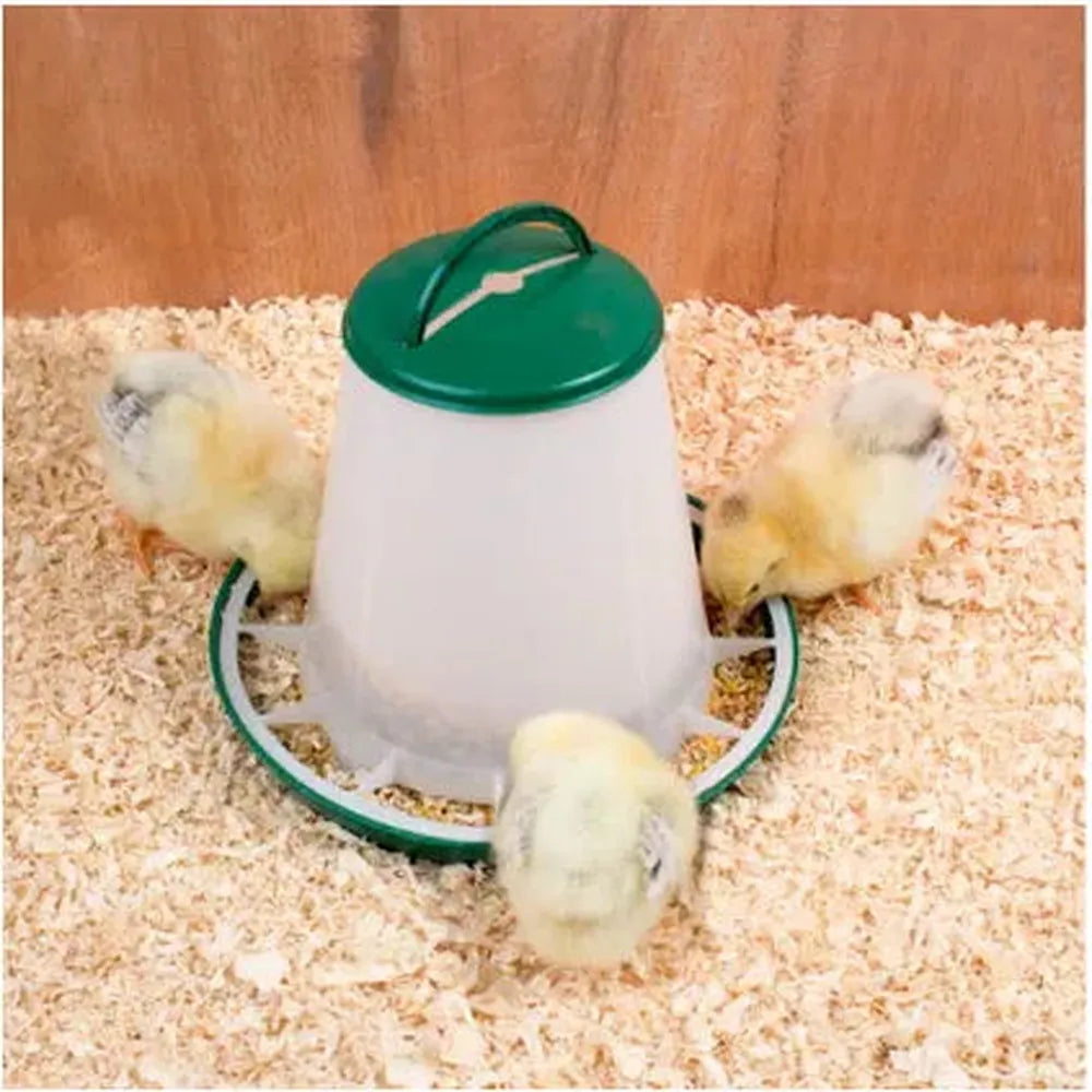 Chicks Feeder 1kg with Handle & Cover - The Chook Barn