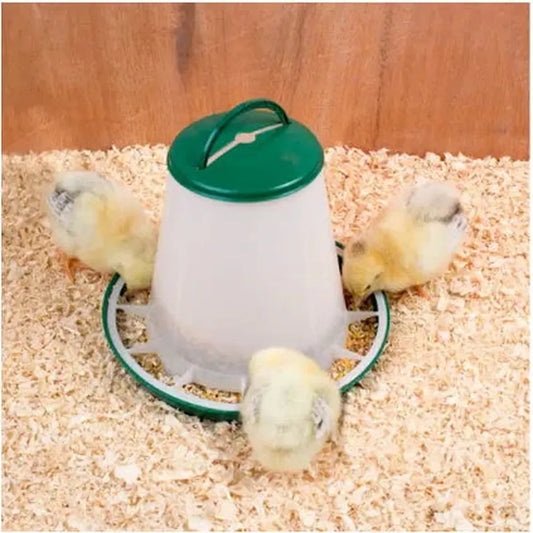 Chicks Feeder 1kg with Handle & Cover - The Chook Barn