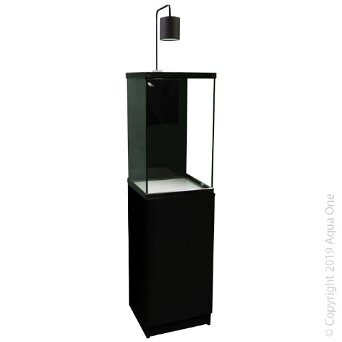 Dynamic 58 Aquarium Set 58L 35W X 35D X 58/72Cm H(Black) - The Chook Barn
