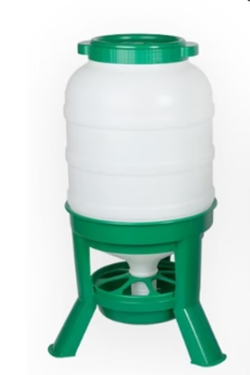 Hopper Feeder 40kg Green - The Chook Barn