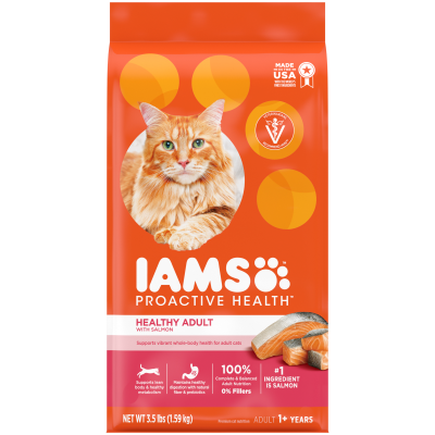 Iams Cat Adult Salmon 1.59kg - The Chook Barn